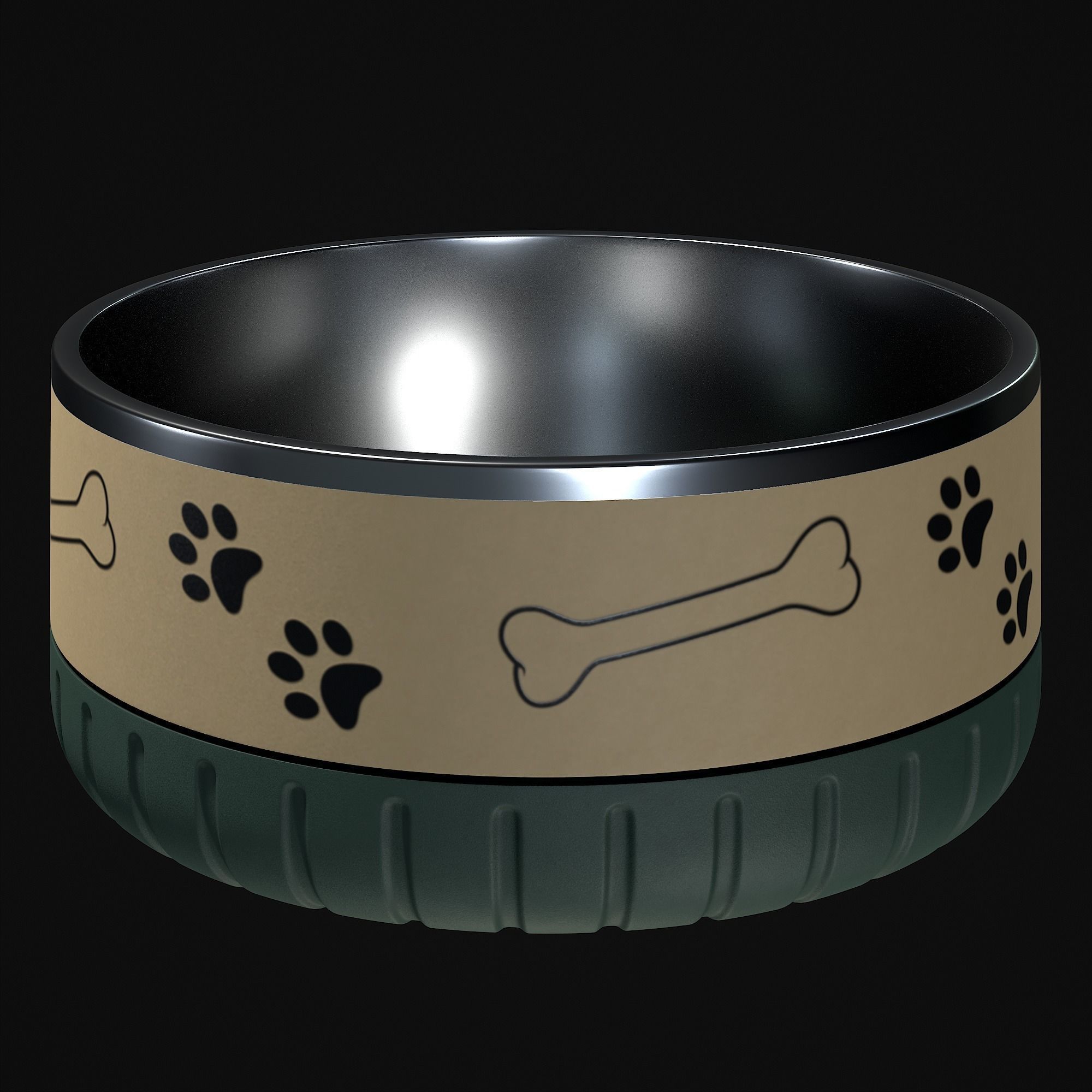 Dog bowl 3D model_26
