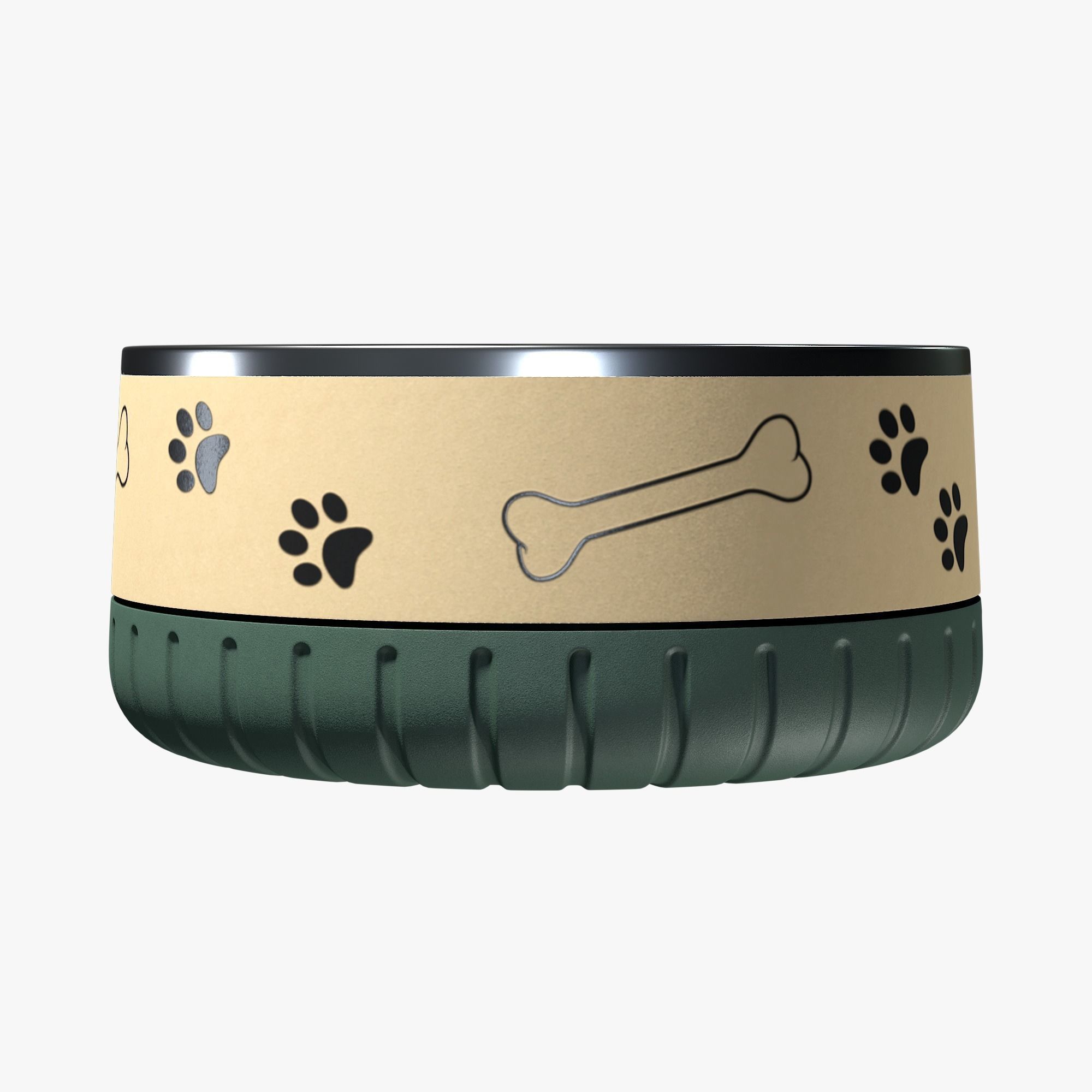 Dog bowl 3D model_2