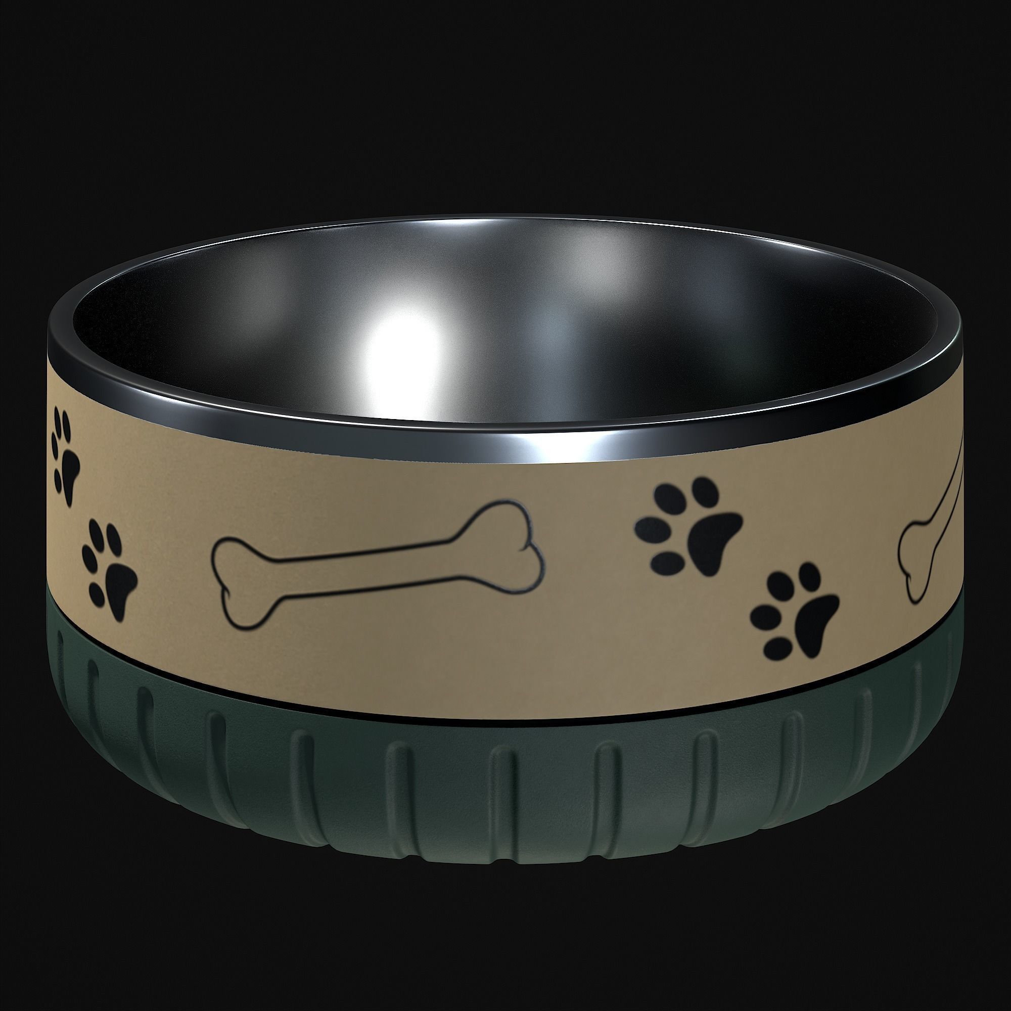 Dog bowl 3D model_24
