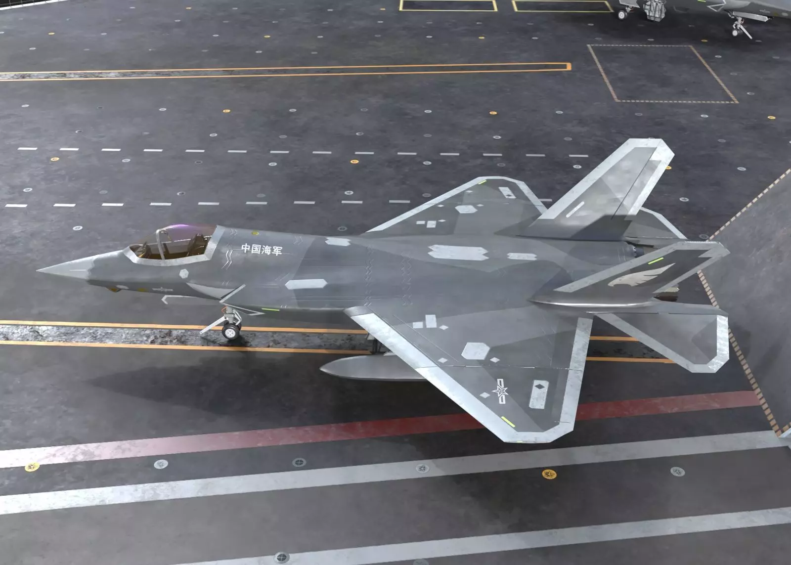 4 coatings of Shenyang J35 F35 gyrfalcon Fighter Low-poly 3D model