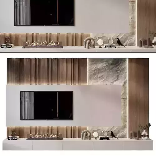 TV shelf 0672 3D model