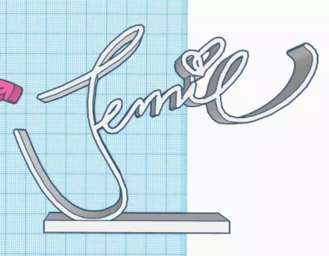 Black Pink K-Pop Logo Standee Display Ornament 3D print model