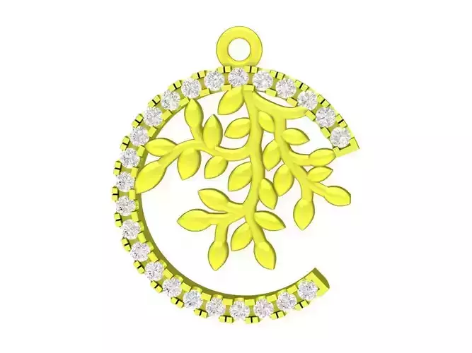 7008 diamond tree pendant
