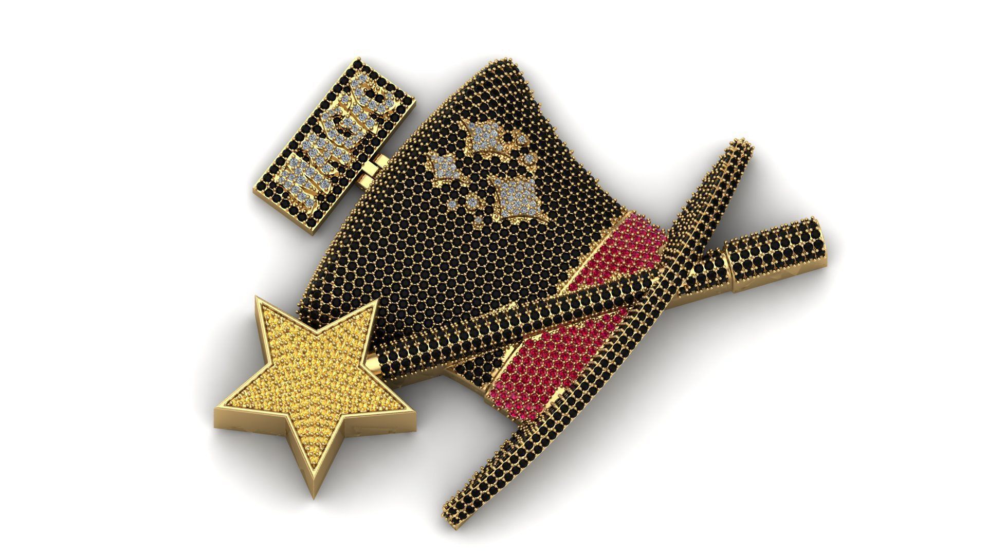 Magical Cap Pendant 3D print model_1