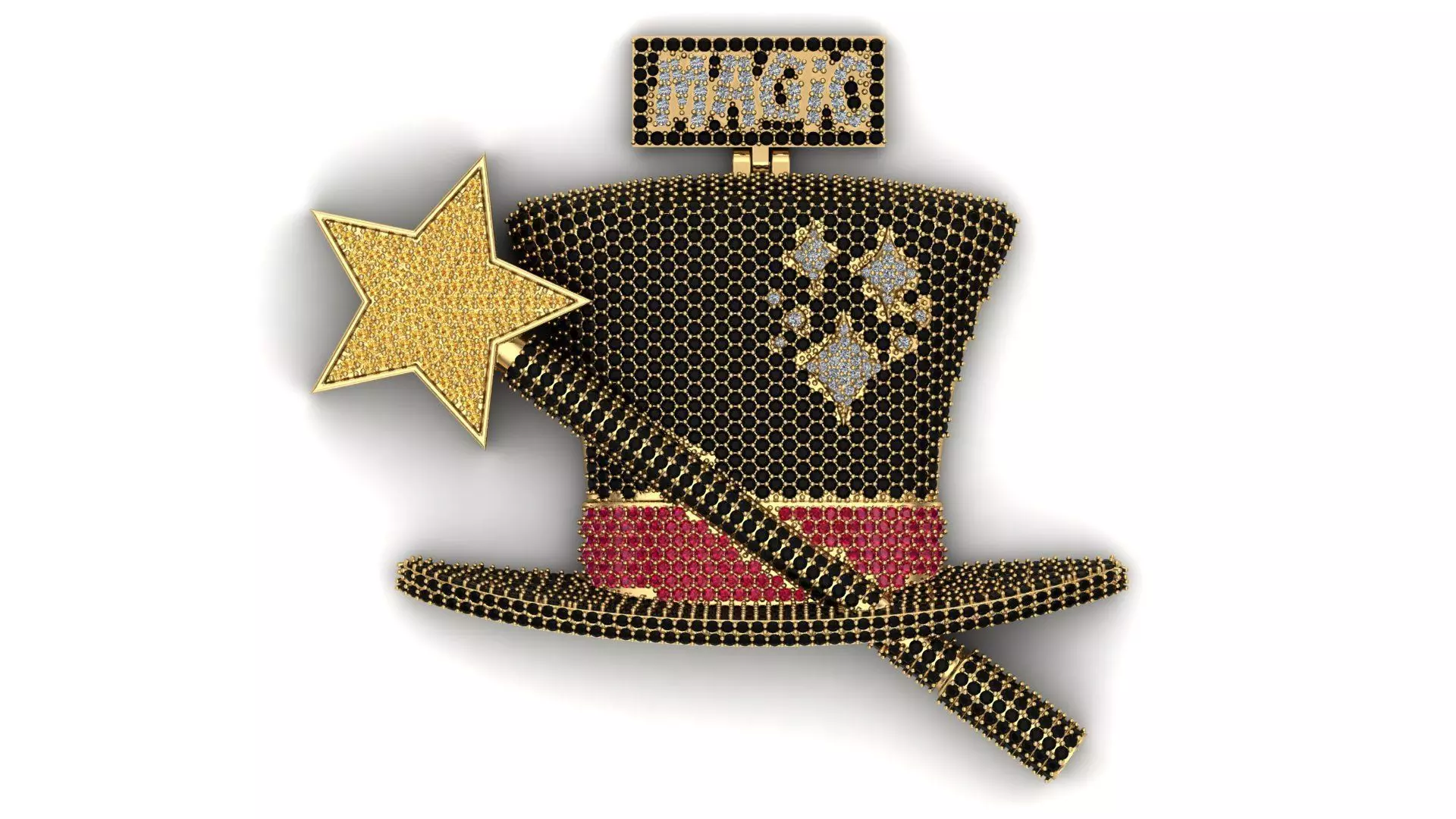 Magical Cap Pendant 3D print model_0