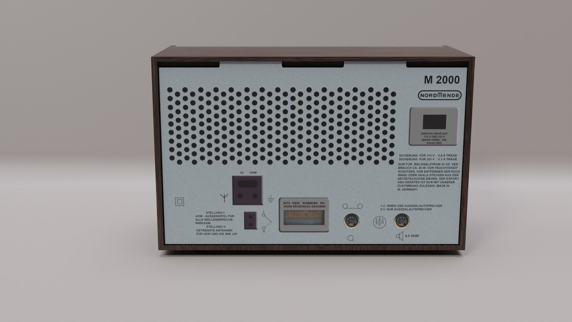 Broadcast Receiver Nordmende M2000 V25 3D model_4