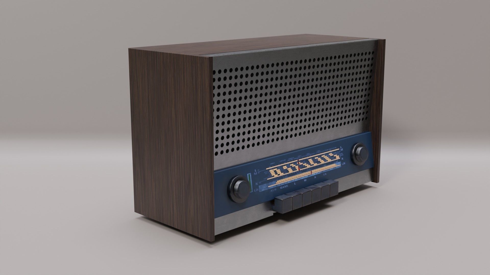 Broadcast Receiver Nordmende M2000 V25 3D model_1