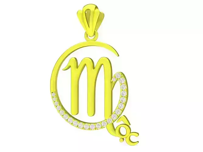 7013 Vietnamese Letter Pendant  3D print model