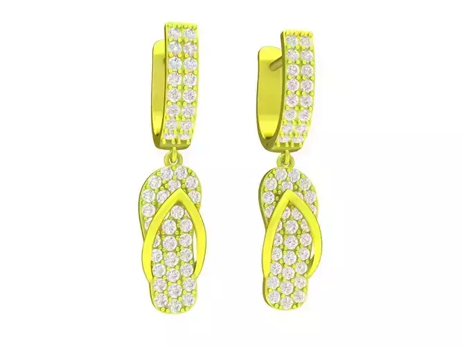 6993 Diamond Slipper Women Earrings 