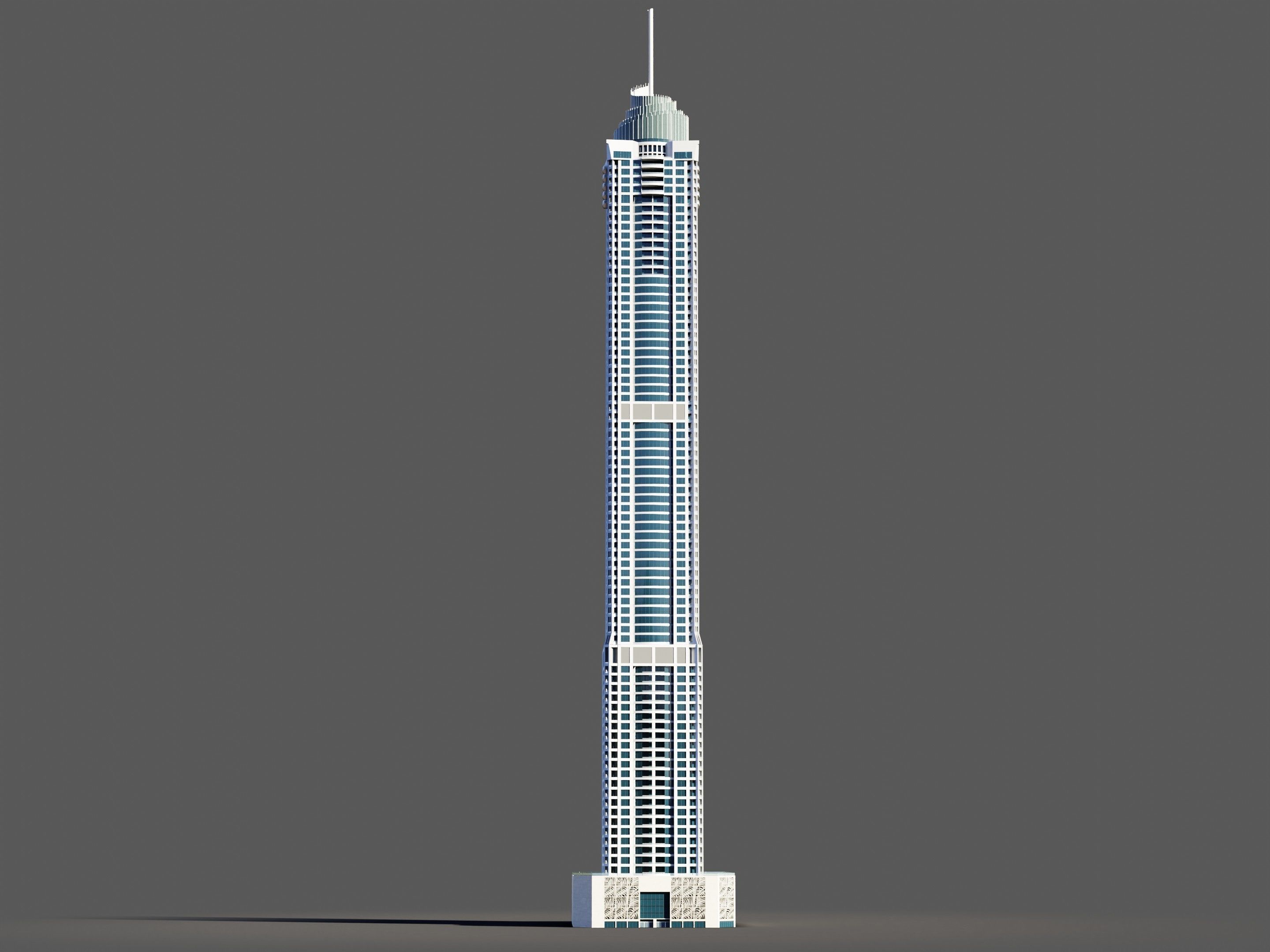 The Torch Tower - Dubai 3D model_3