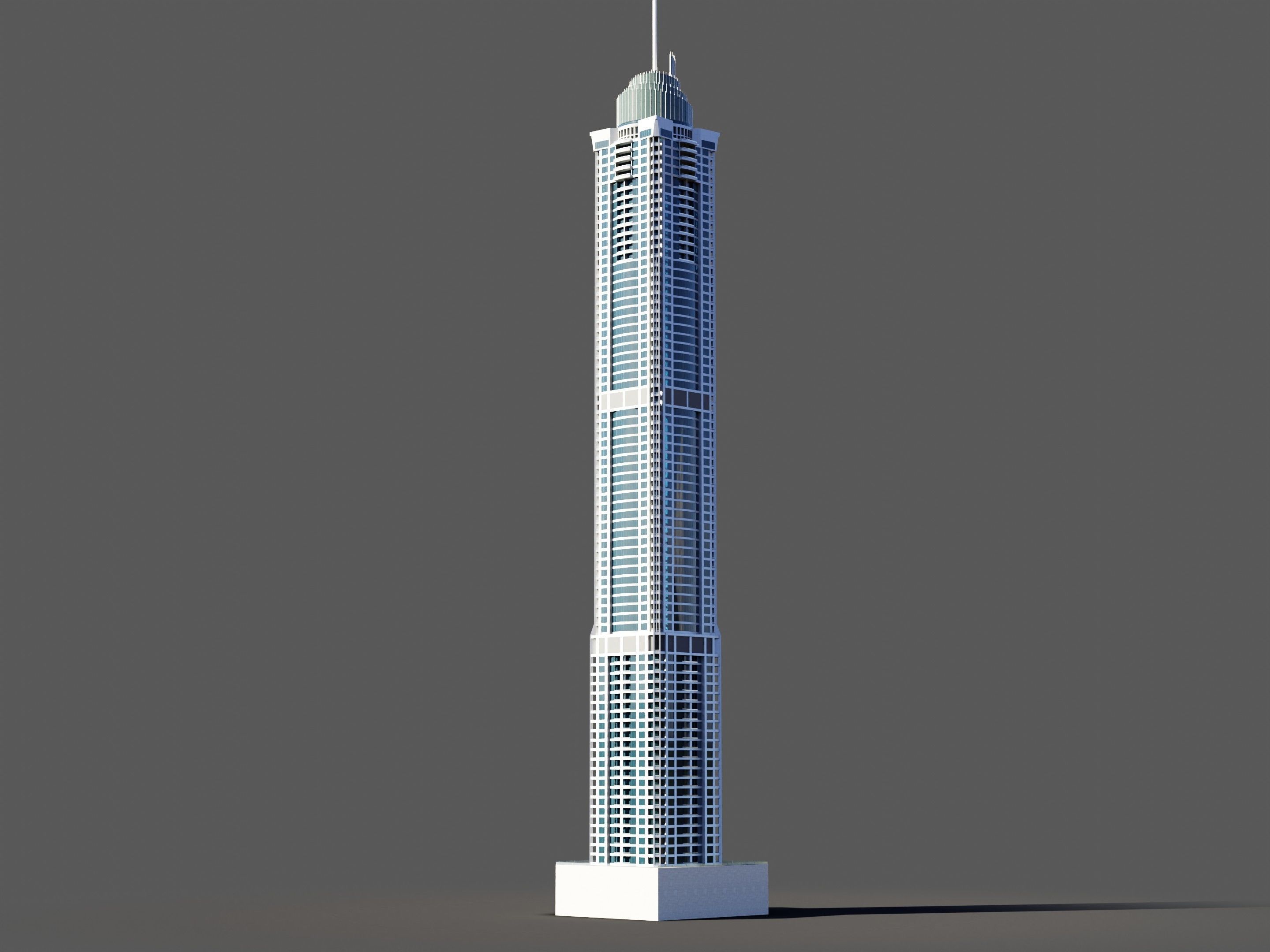 The Torch Tower - Dubai 3D model_2