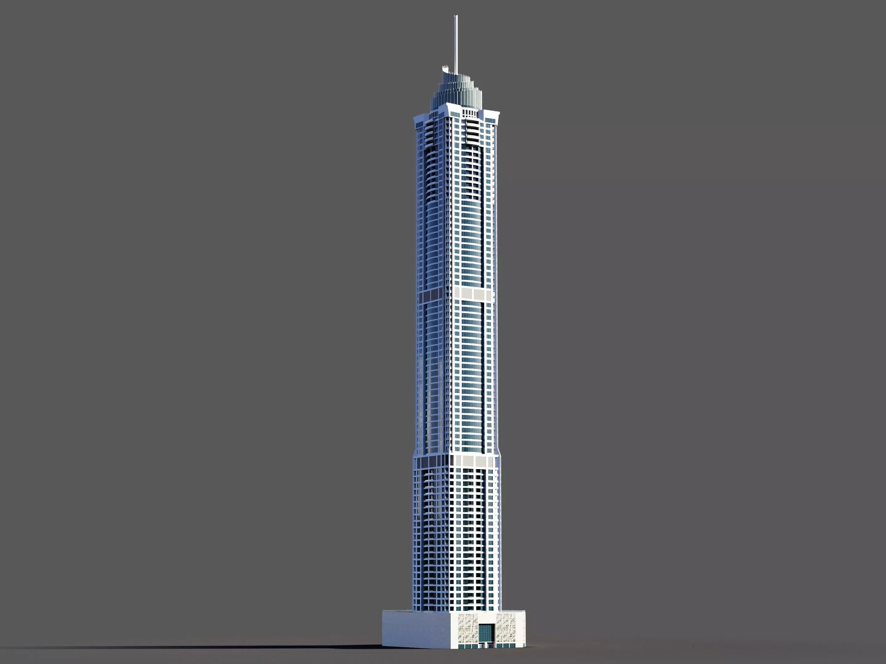 The Torch Tower - Dubai 3D model_0
