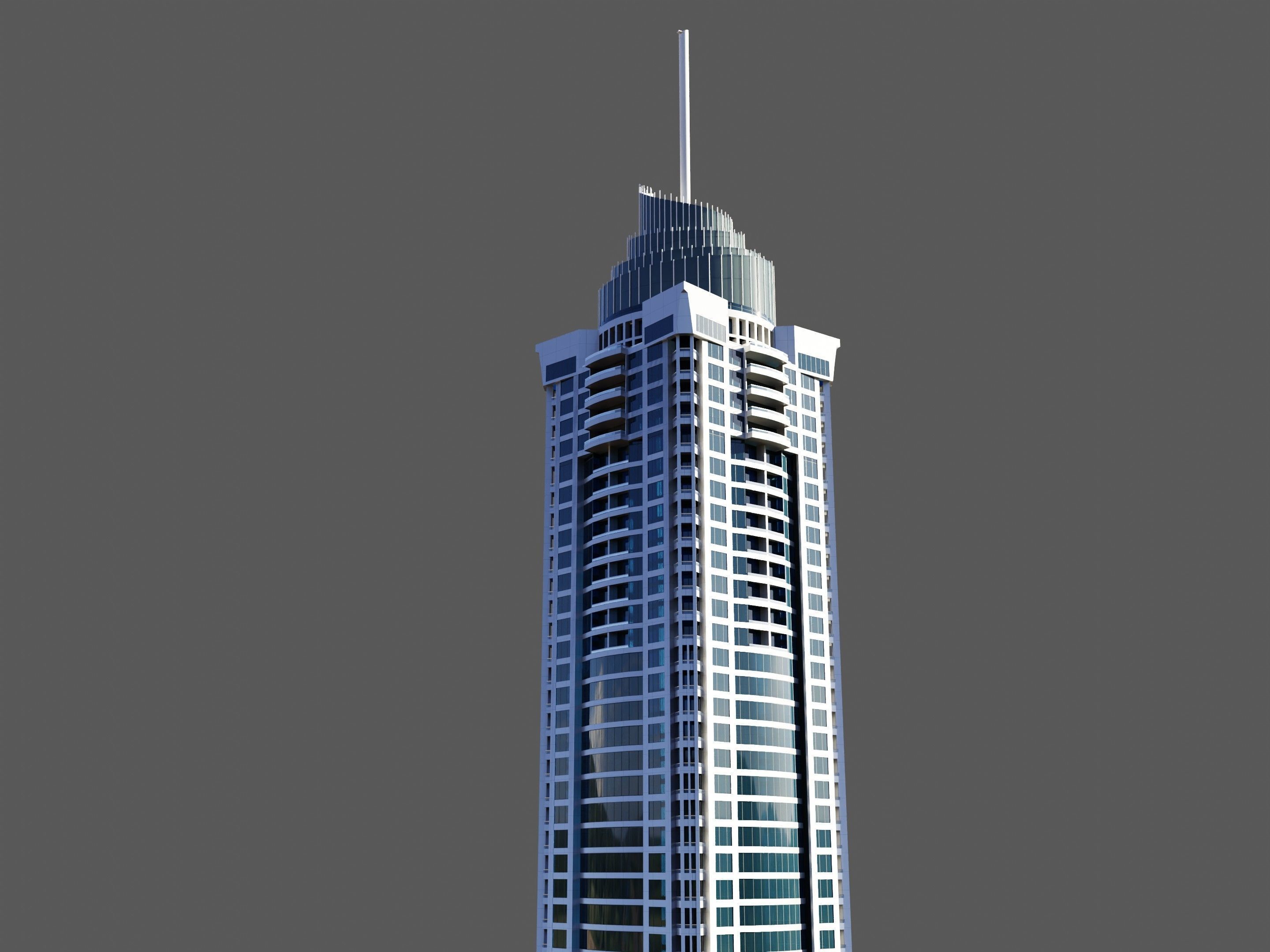 The Torch Tower - Dubai 3D model_7