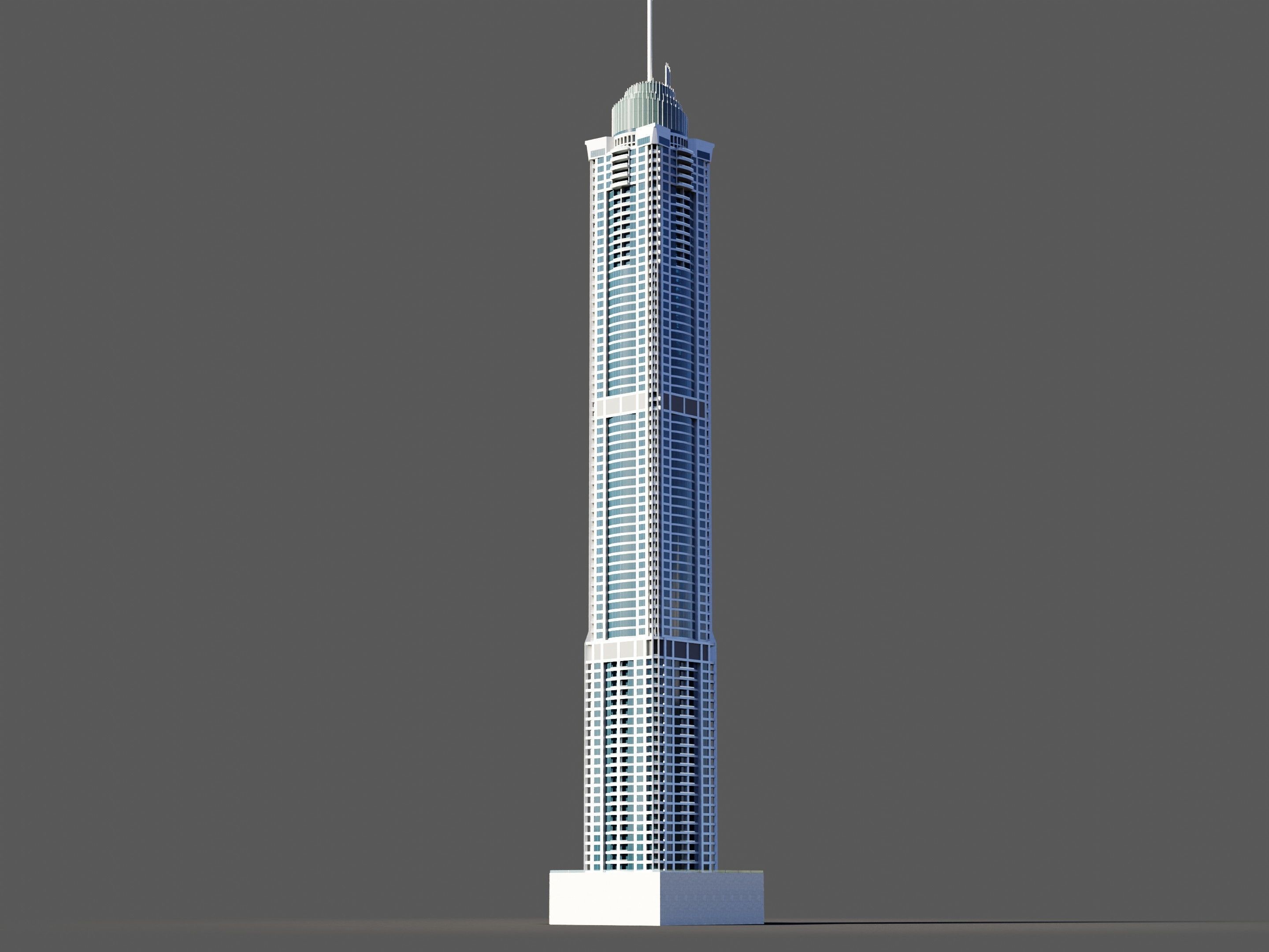 The Torch Tower - Dubai 3D model_4