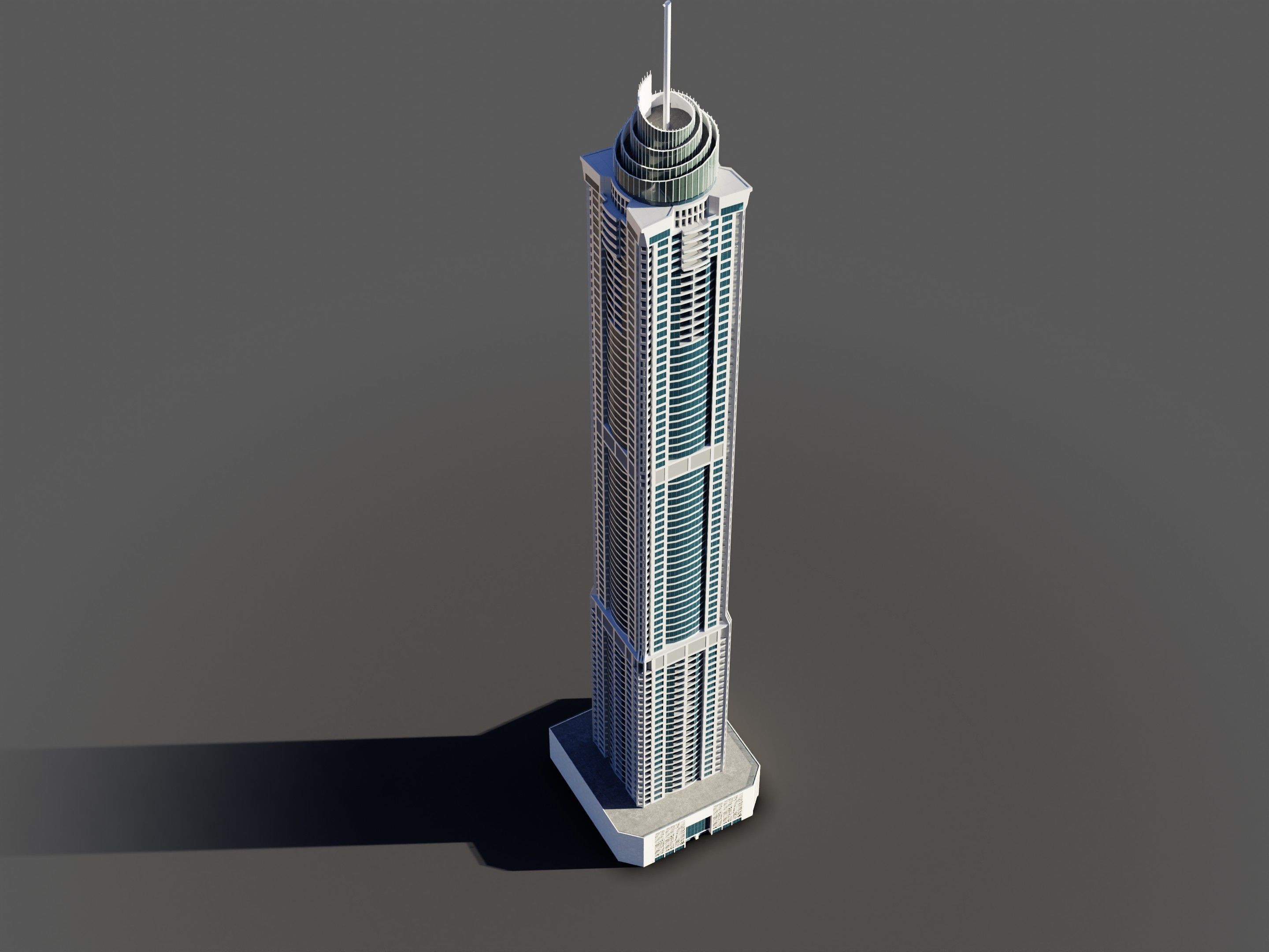 The Torch Tower - Dubai 3D model_6