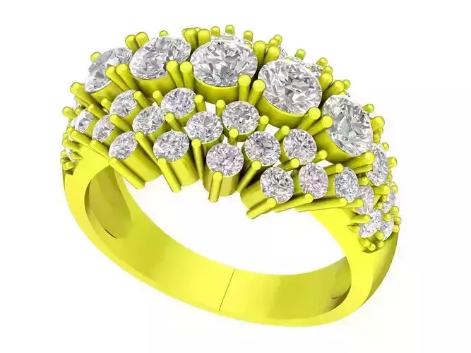 7019 luxury hongkong diamond women ring