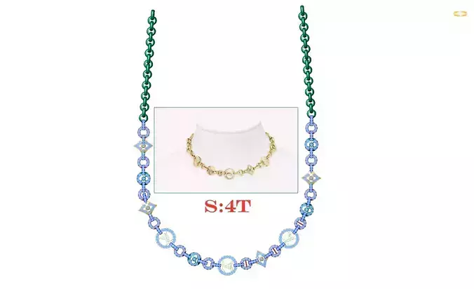 Necklace LV 3D print model