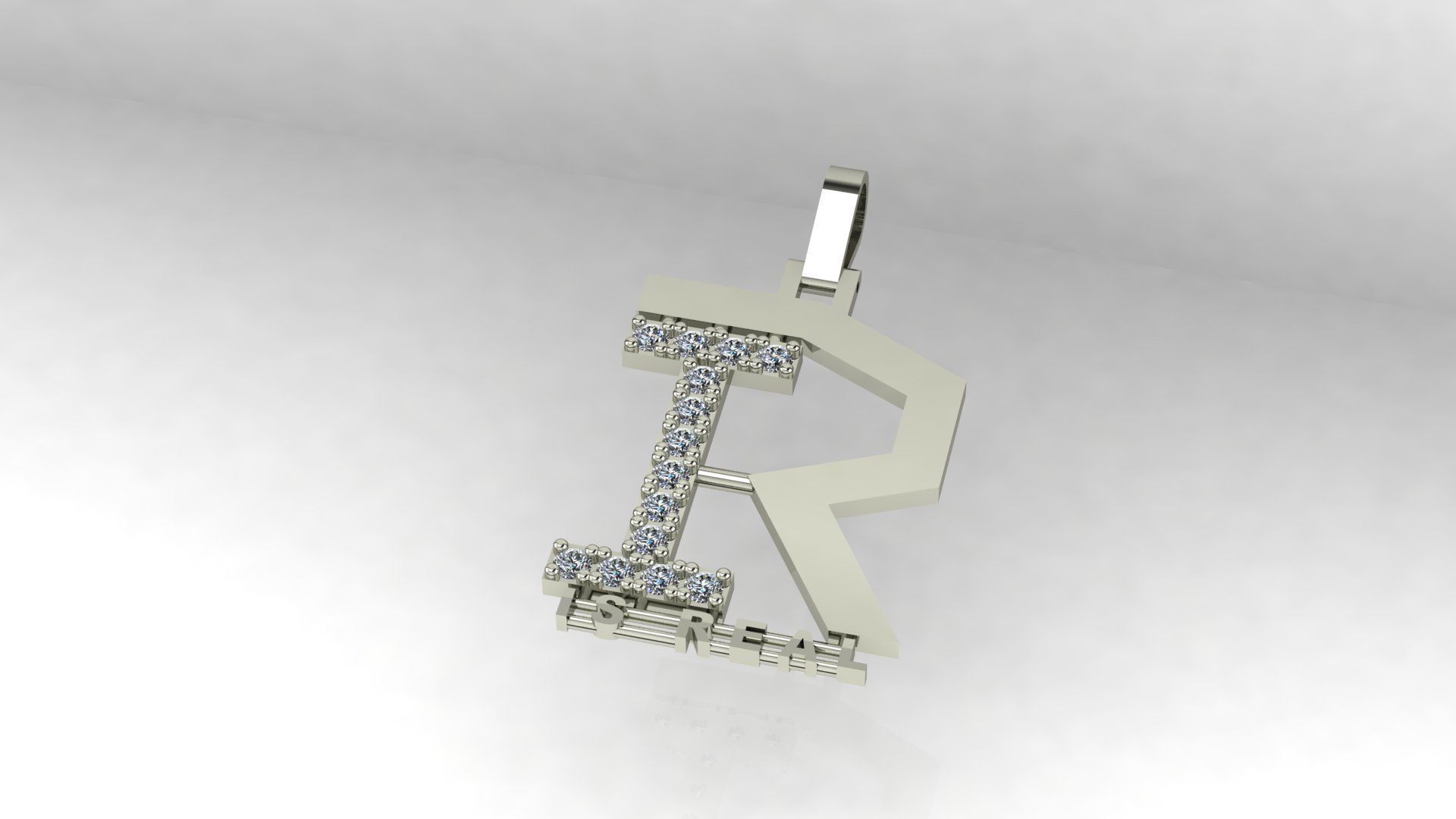 Custom Pendant  3D print model_1