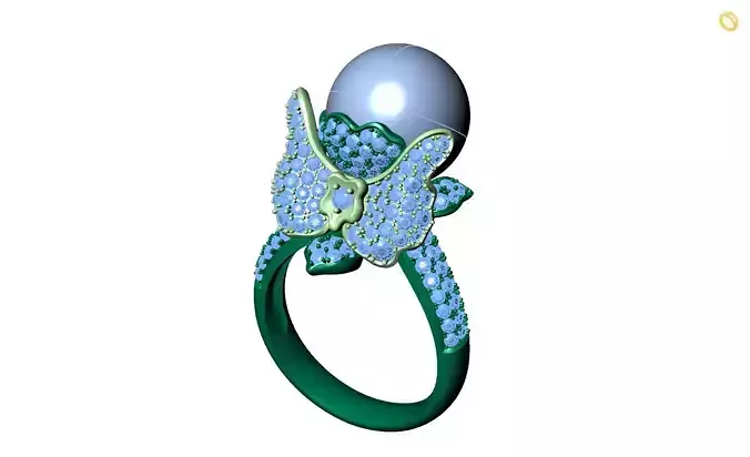 Rings Butterfly 3D print model