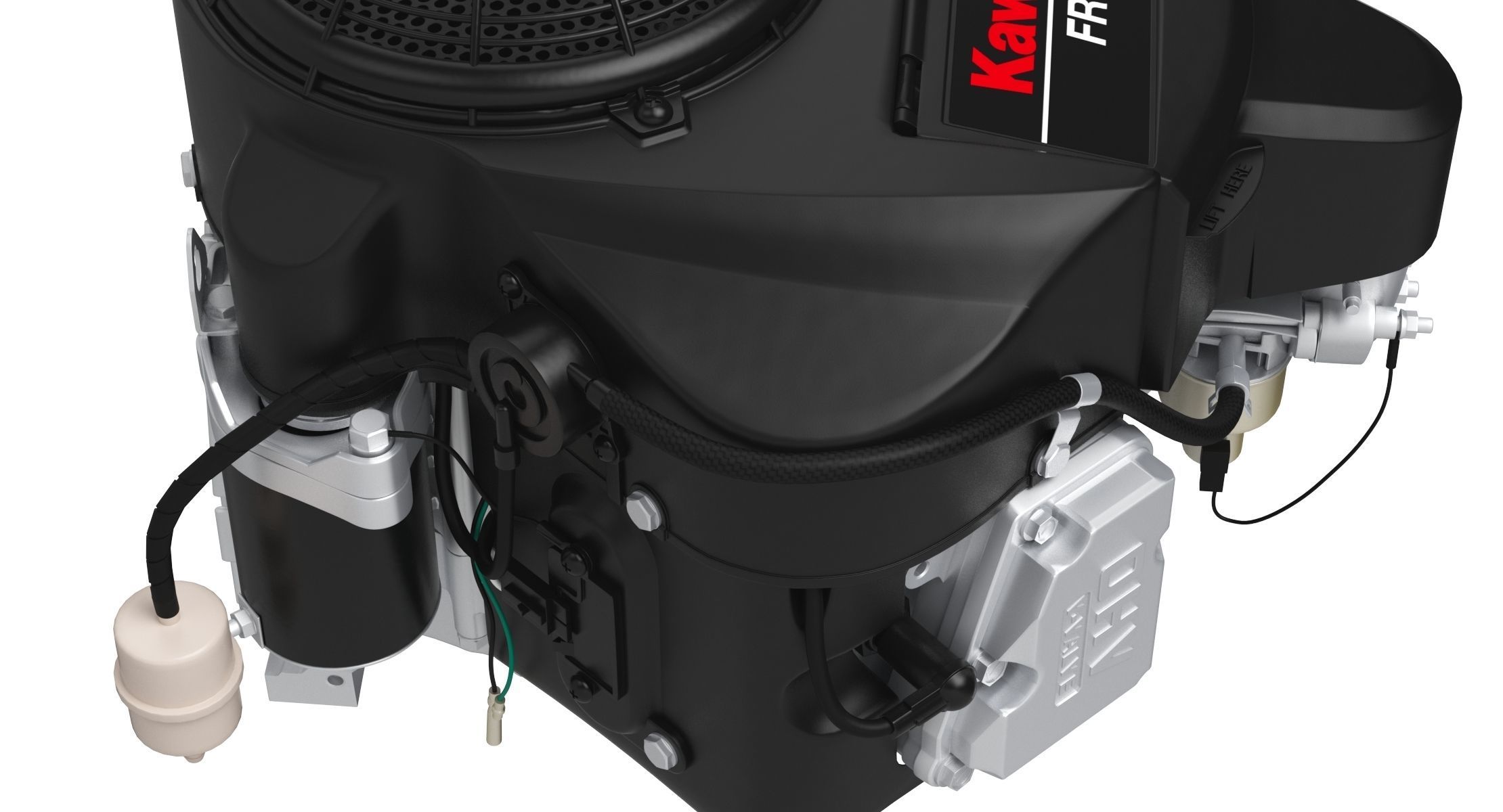 Kawasaki FR730V Four-Stroke Engine 3D model_10