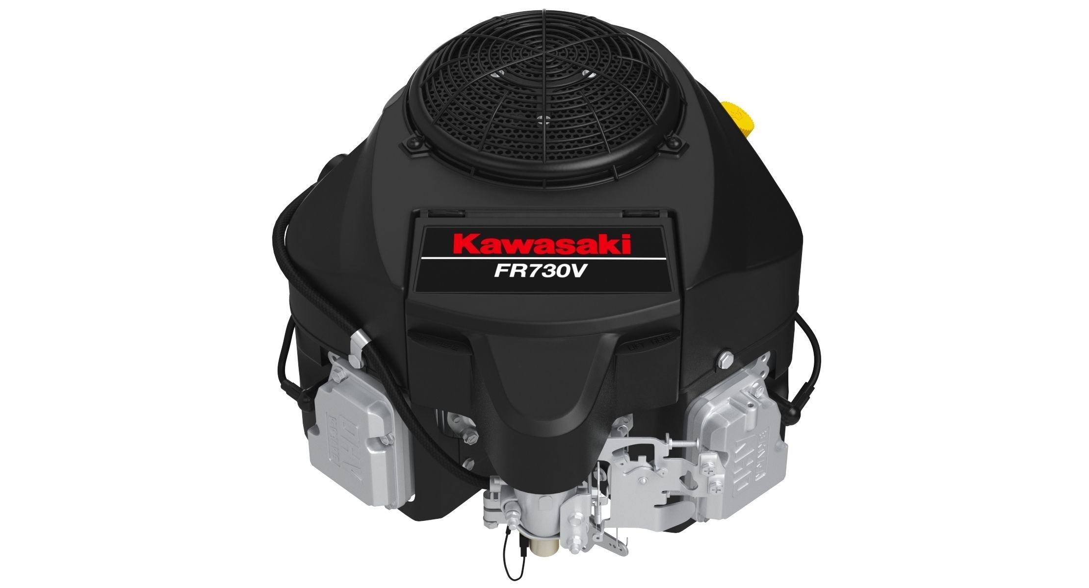 Kawasaki FR730V Four-Stroke Engine 3D model_5