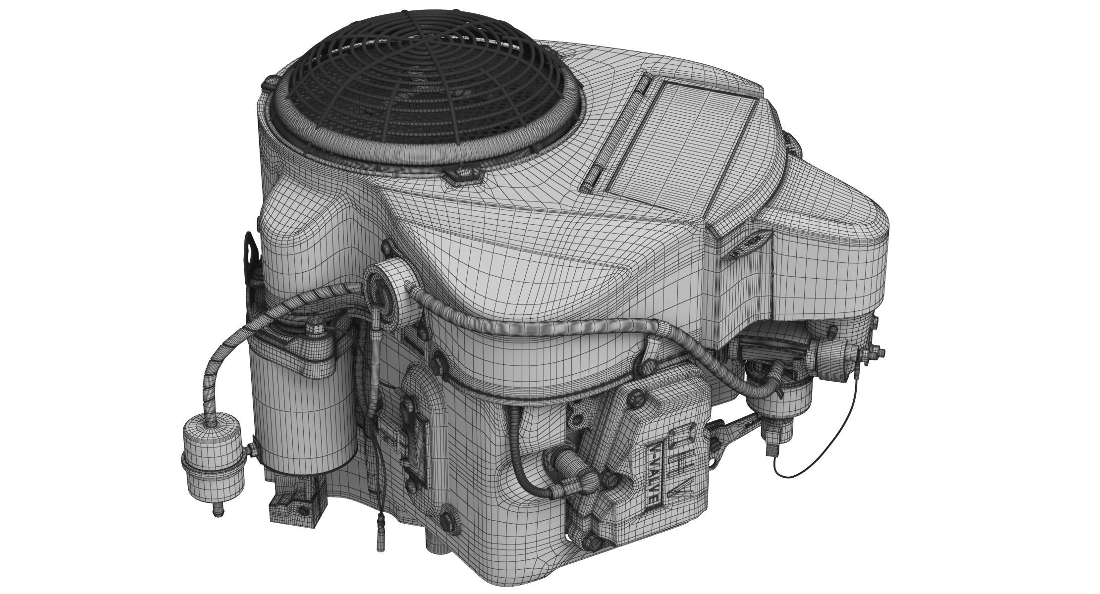 Kawasaki FR730V Four-Stroke Engine 3D model_16