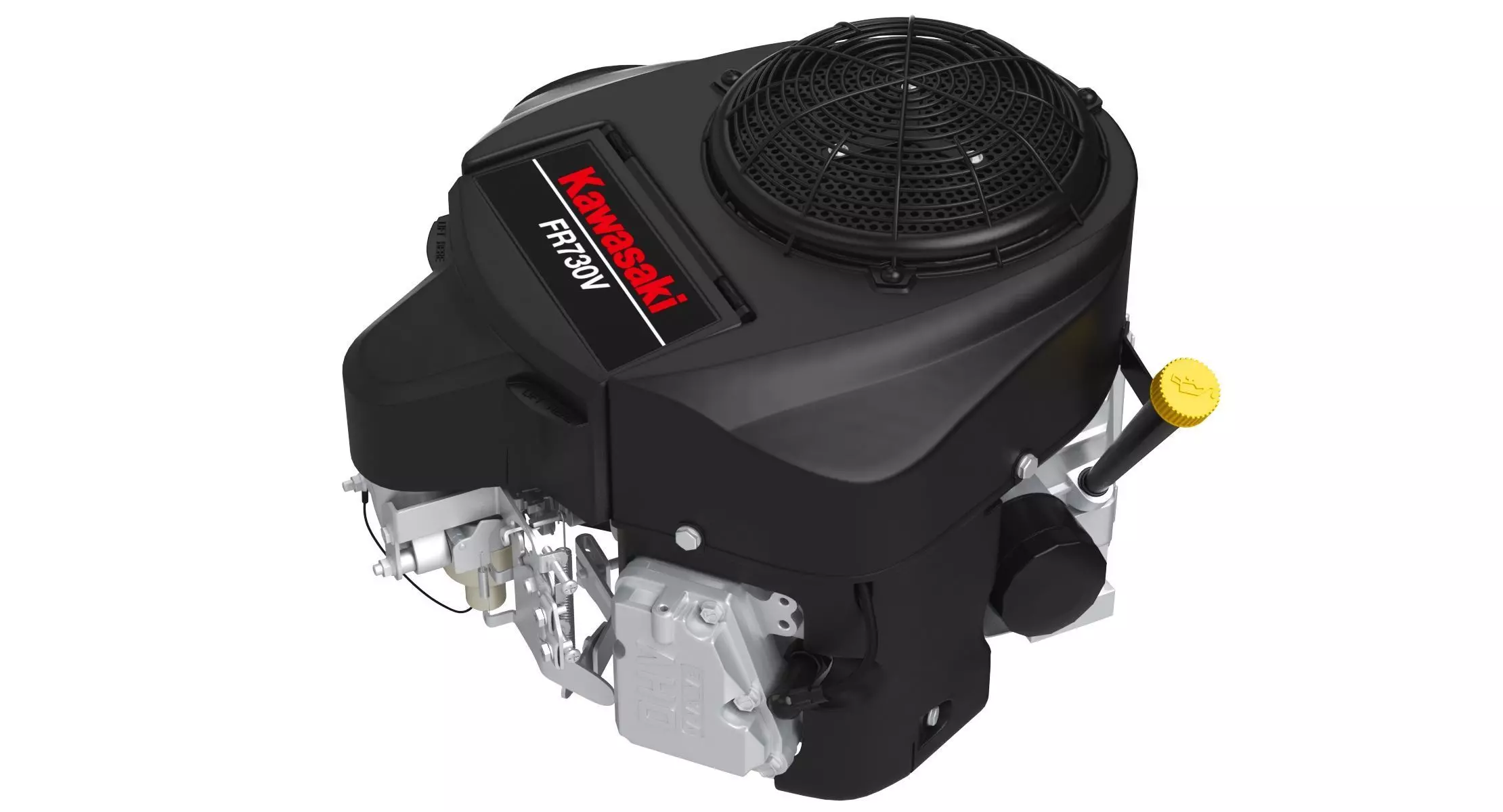 Kawasaki FR730V Four-Stroke Engine 3D model_0