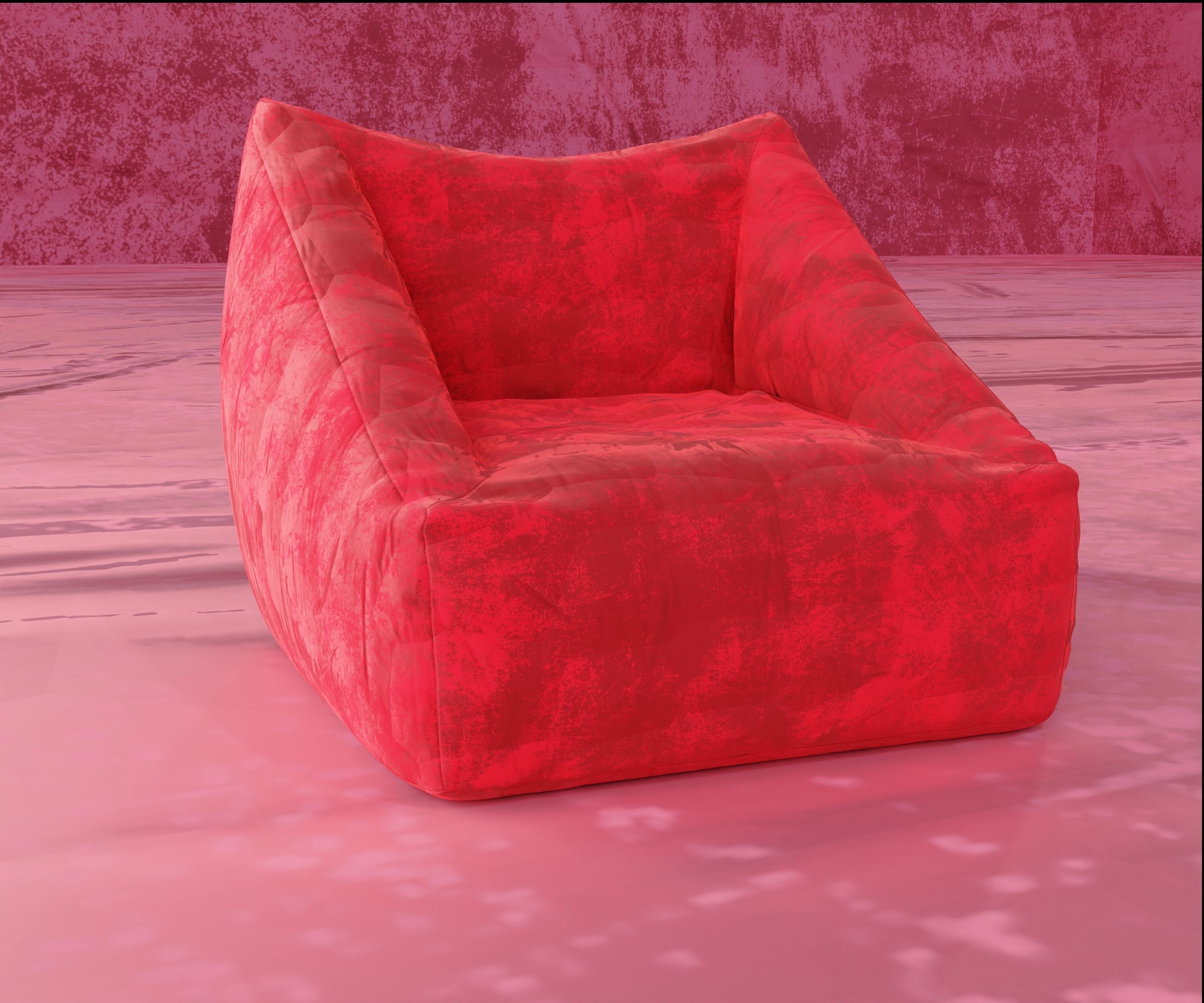 bean bag chair Model 3D model_1
