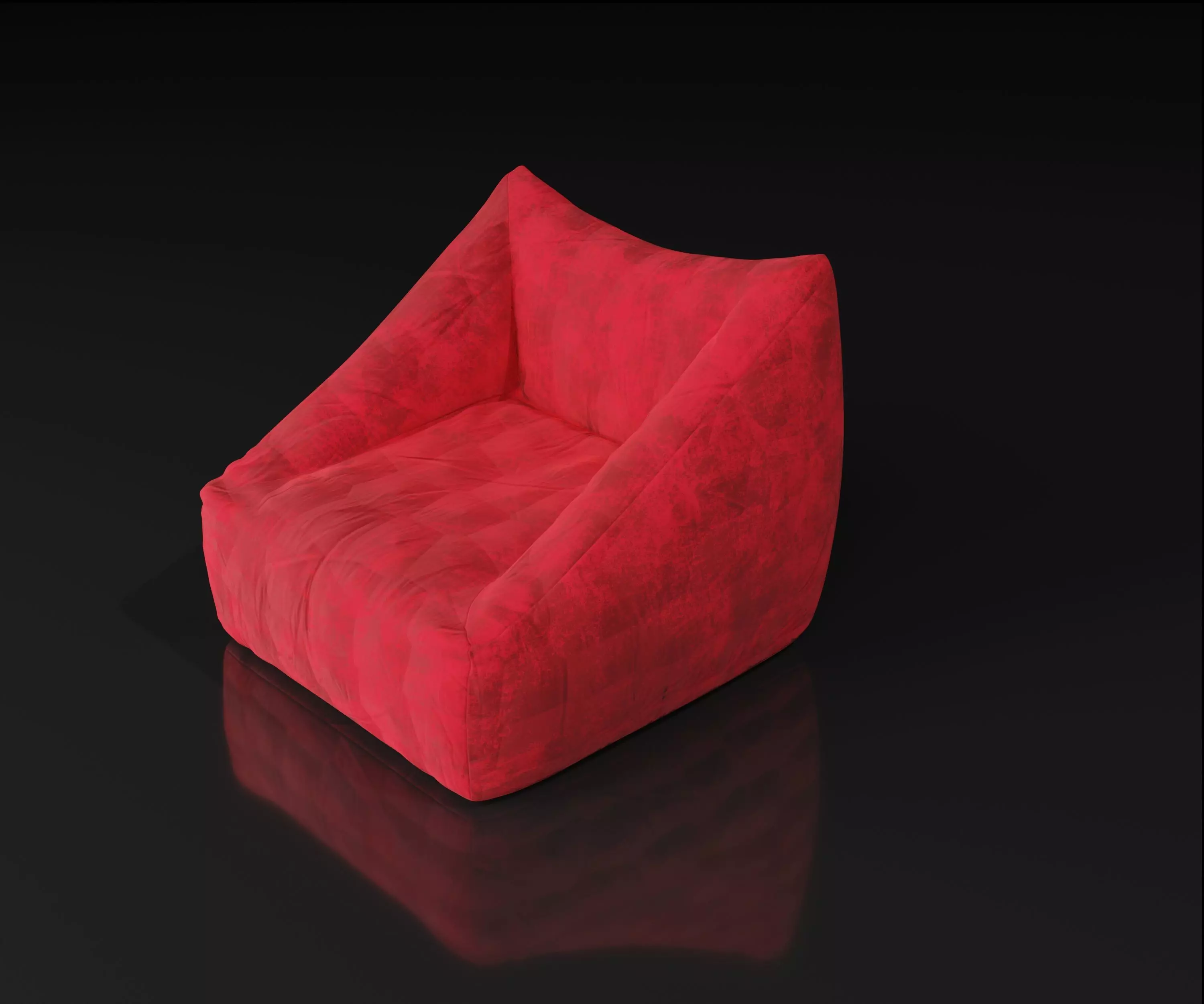 bean bag chair Model 3D model_0