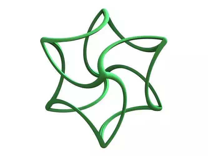 Wireframe Shape Geometric Twisted Cube 3D print model Wireframe Shape Geometric Twisted Cube 3D print model