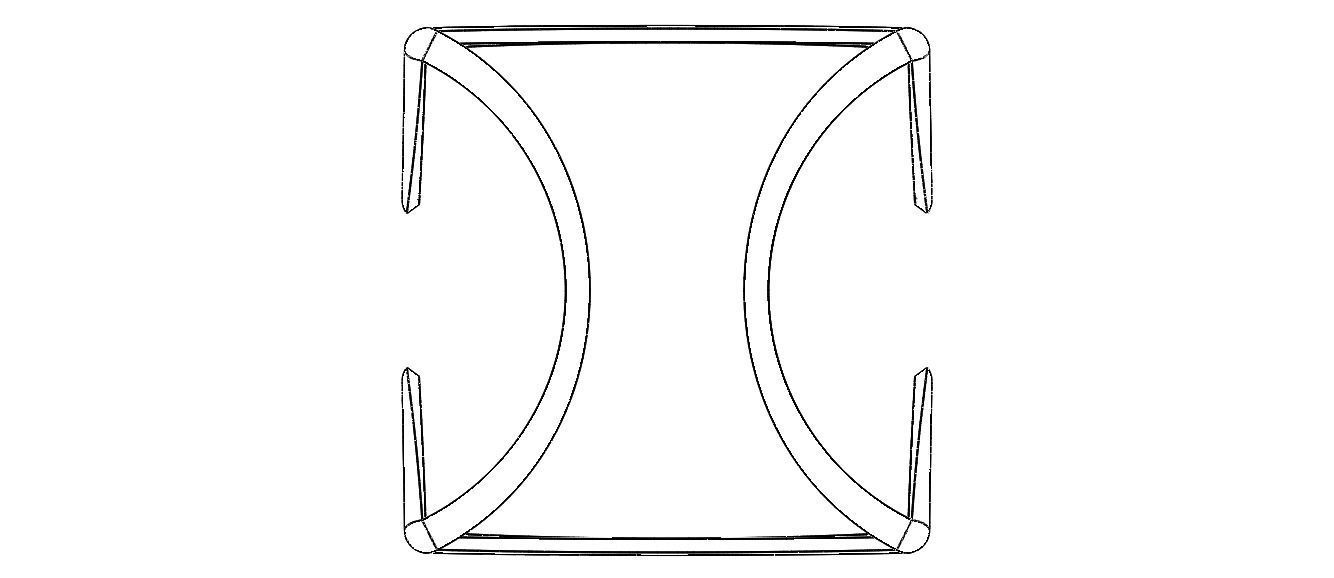 Wireframe Shape Geometric Twisted Cube 3D print model_14
