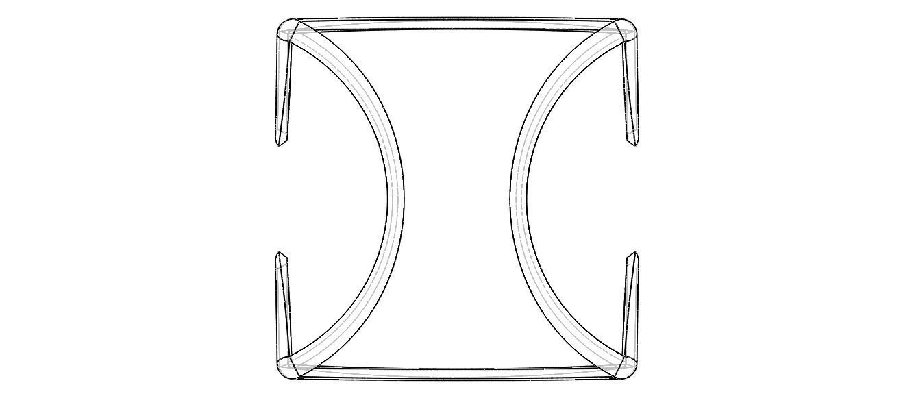 Wireframe Shape Geometric Twisted Cube 3D print model_15