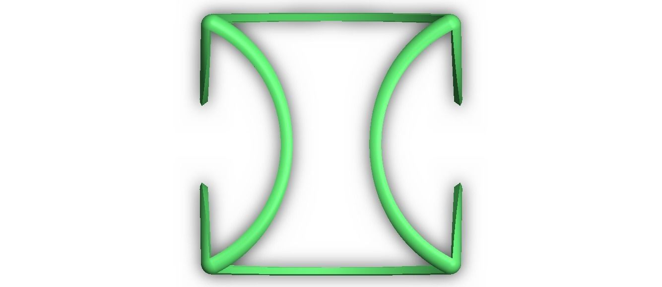 Wireframe Shape Geometric Twisted Cube 3D print model_17