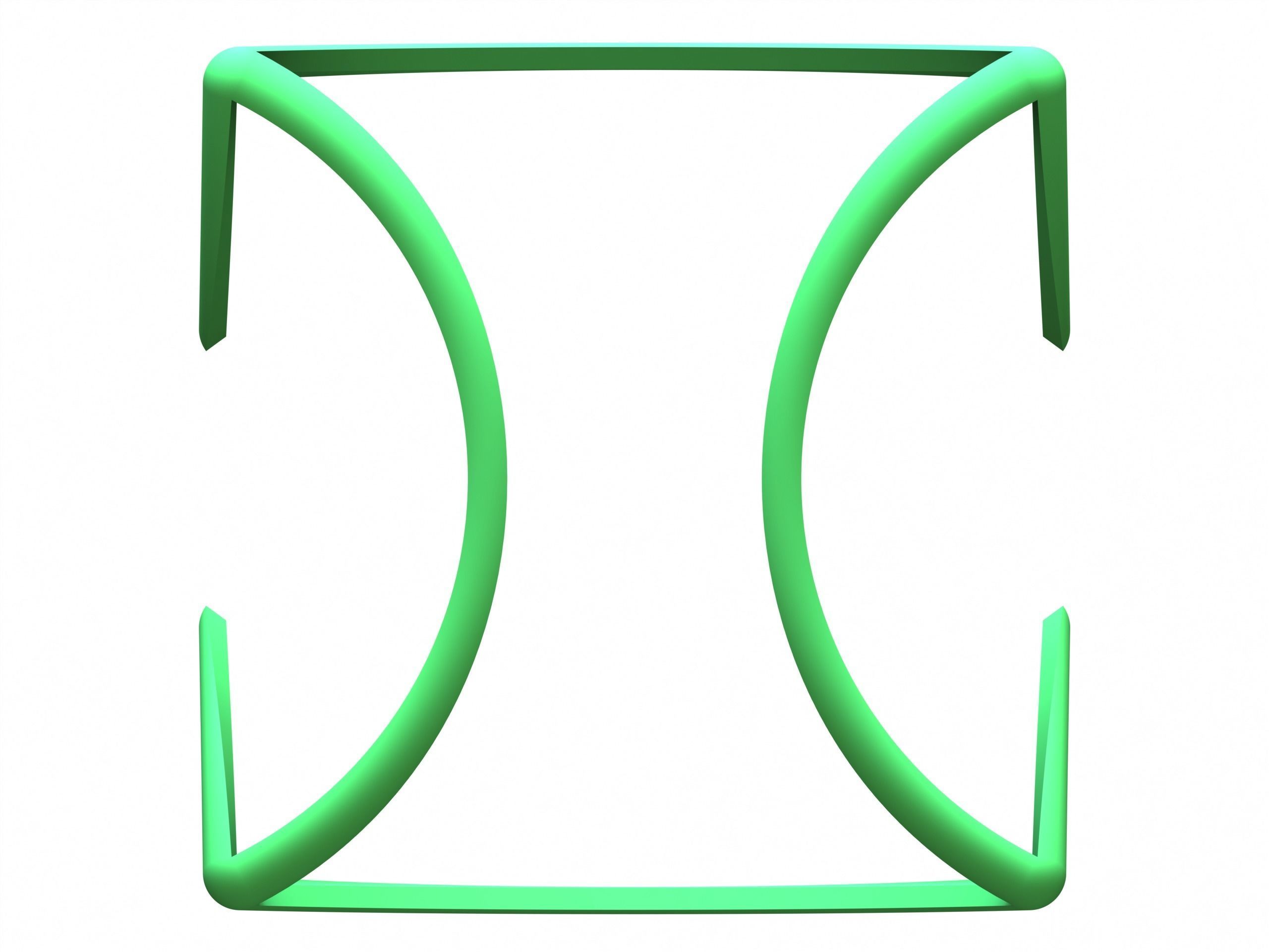 Wireframe Shape Geometric Twisted Cube 3D print model_1