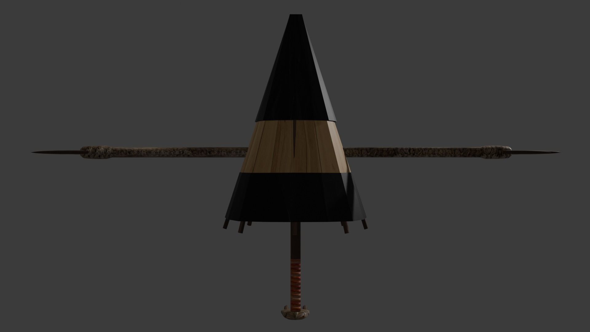 Kasa-obake Low-poly 3D model Low-poly 3D model_6