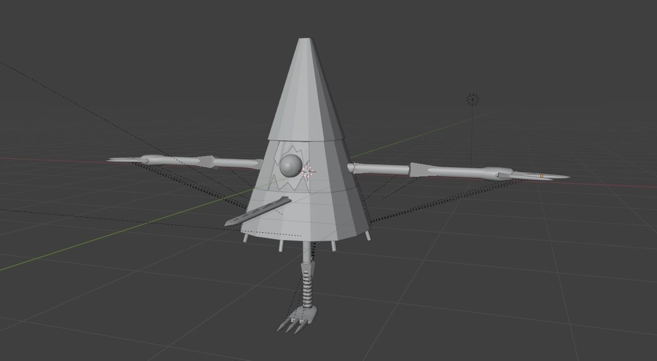Kasa-obake Low-poly 3D model Low-poly 3D model_10