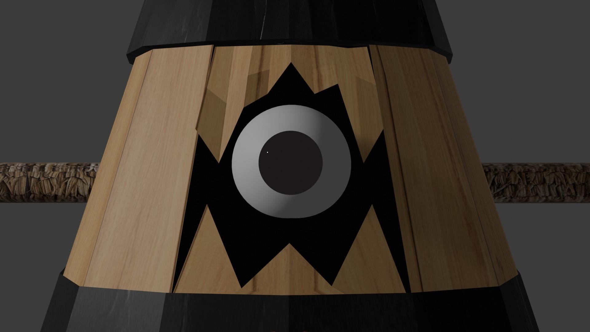 Kasa-obake Low-poly 3D model Low-poly 3D model_2