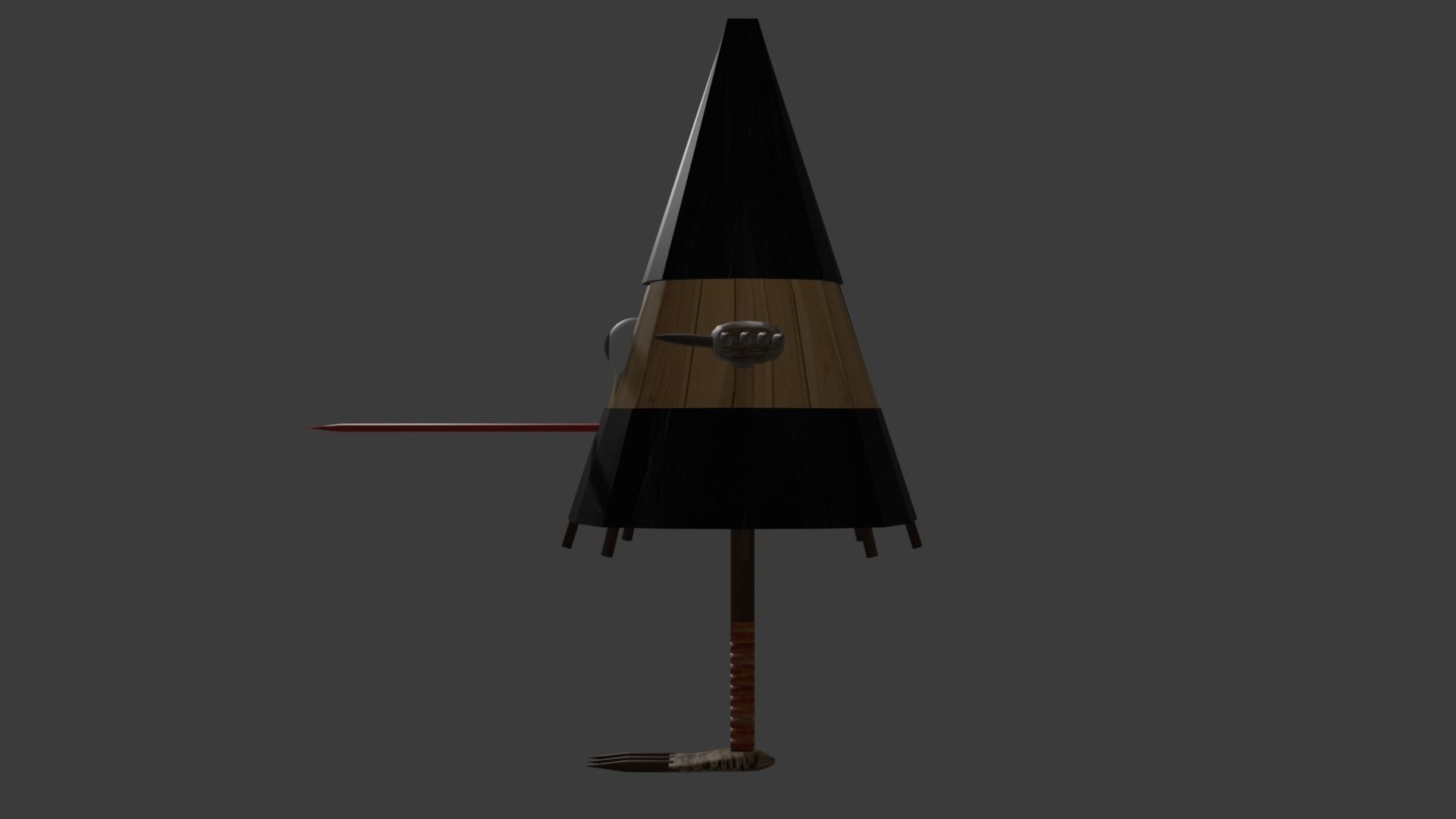 Kasa-obake Low-poly 3D model Low-poly 3D model_5