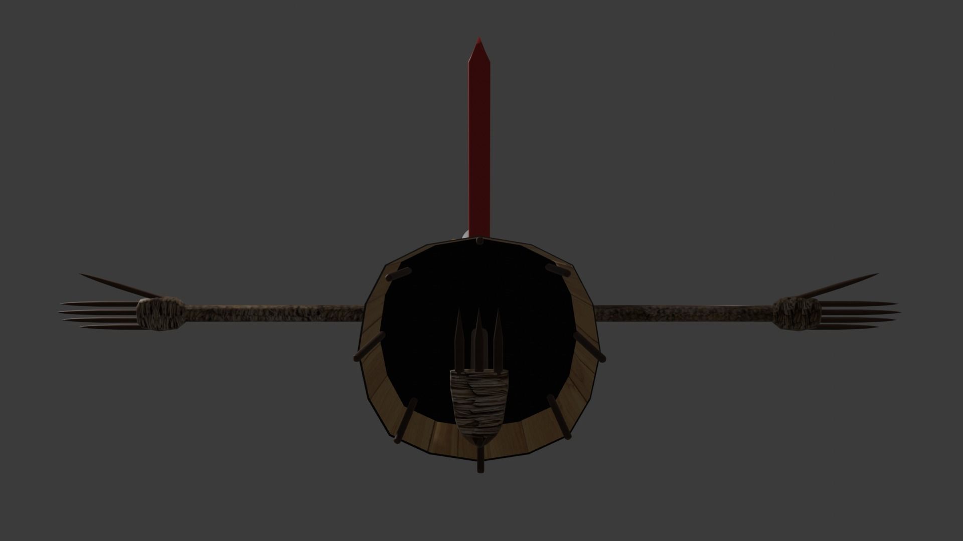 Kasa-obake Low-poly 3D model Low-poly 3D model_8