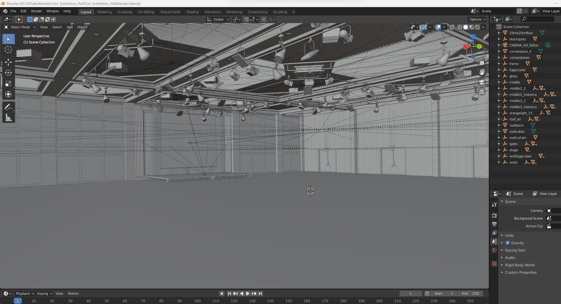 Fair Exhibition Hall 3D model_18