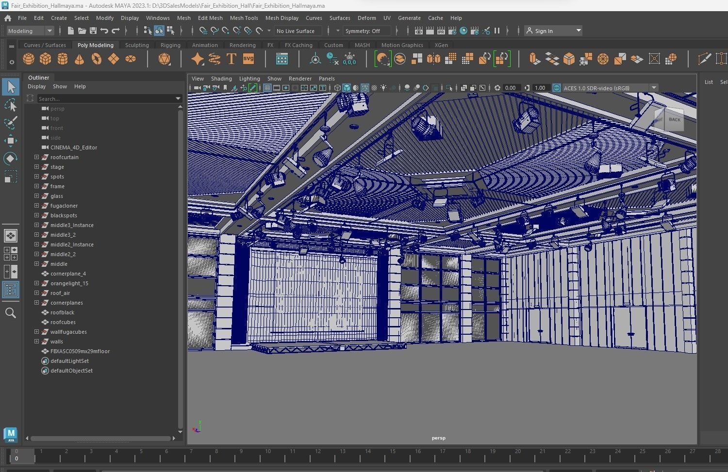 Fair Exhibition Hall 3D model_22