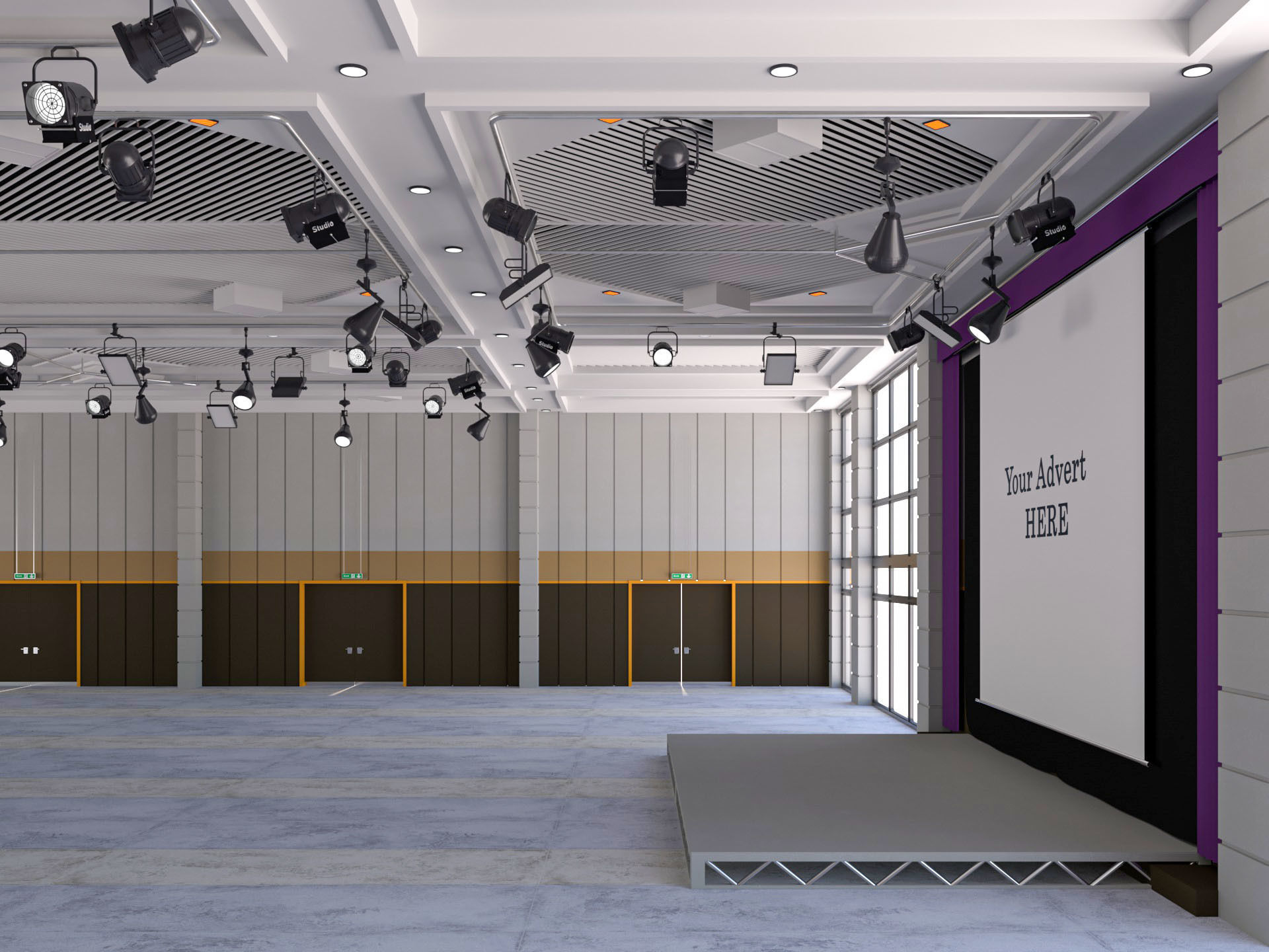 Fair Exhibition Hall 3D model_7