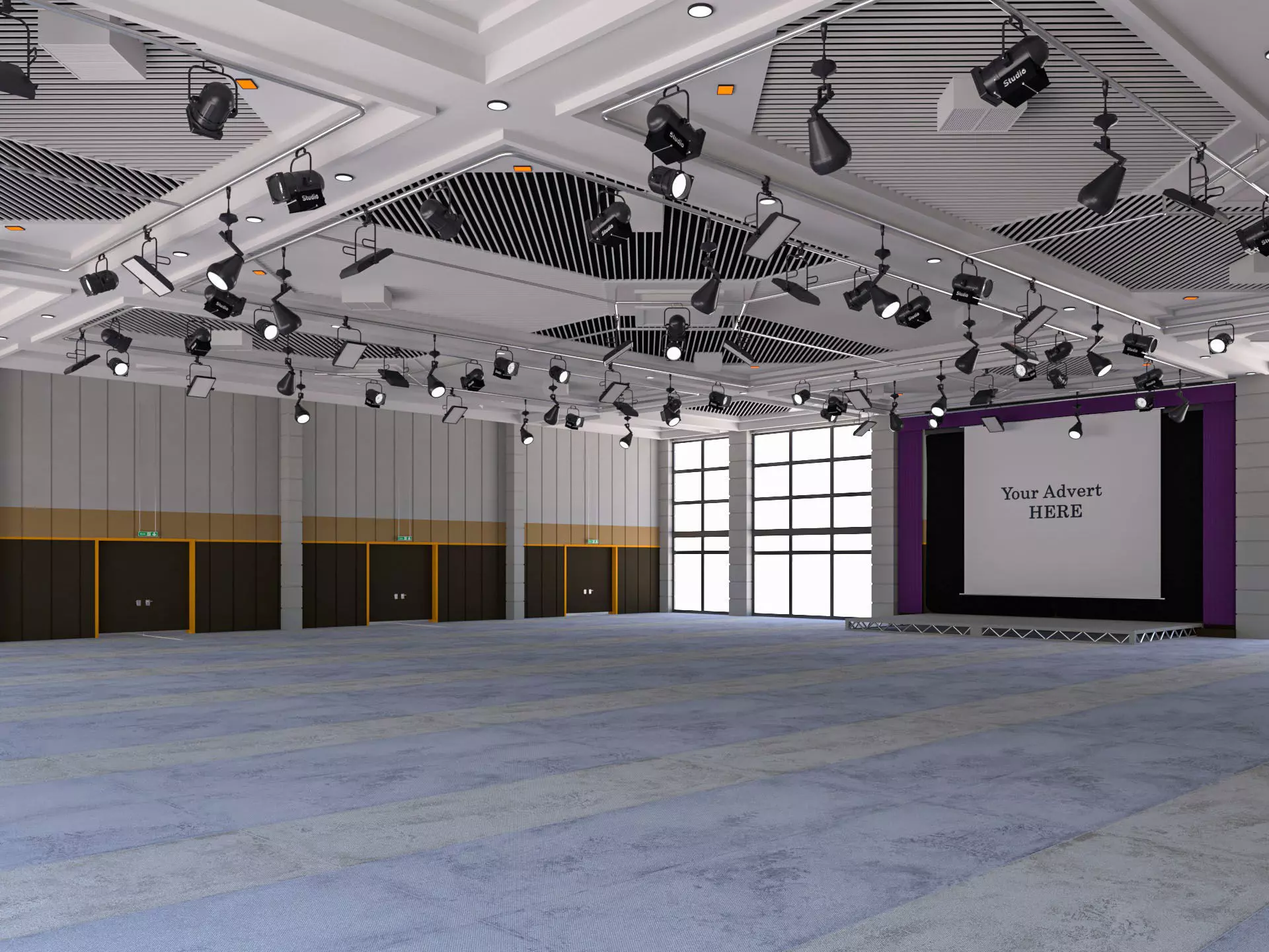 Fair Exhibition Hall 3D model_0