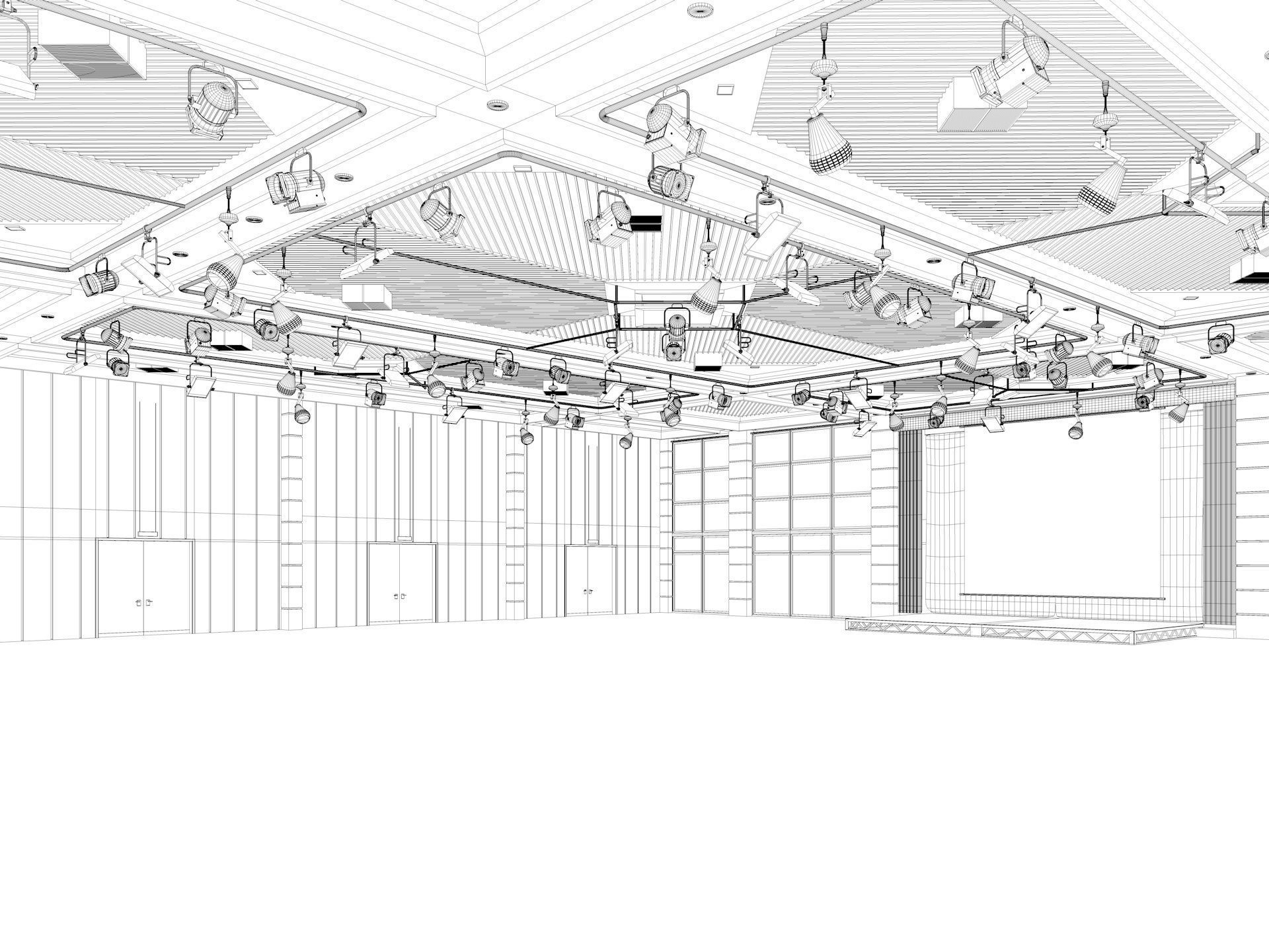 Fair Exhibition Hall 3D model_9