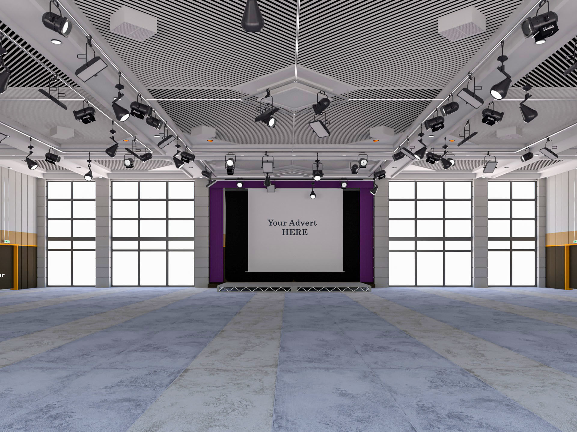 Fair Exhibition Hall 3D model_2