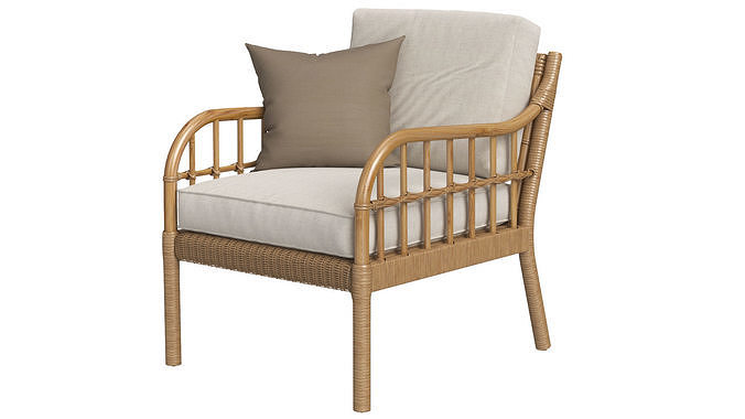 IKEA Holmsta Froknabo Armchair 3D model 2