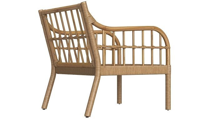 IKEA Holmsta Froknabo Armchair 3D model 6