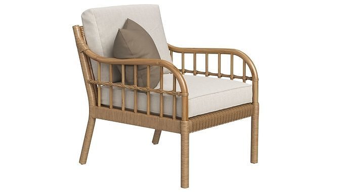 IKEA Holmsta Froknabo Armchair 3D model 5