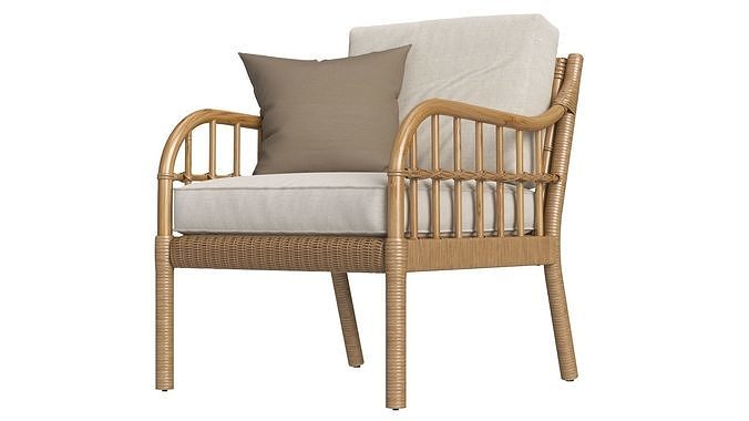 IKEA Holmsta Froknabo Armchair 3D model 4