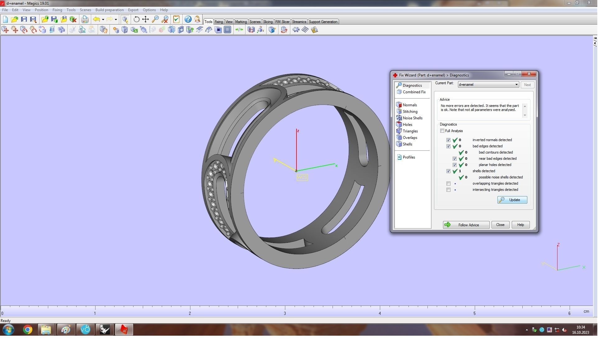 Layered Paved and Enamaled Eternity Ring 3D print model_11